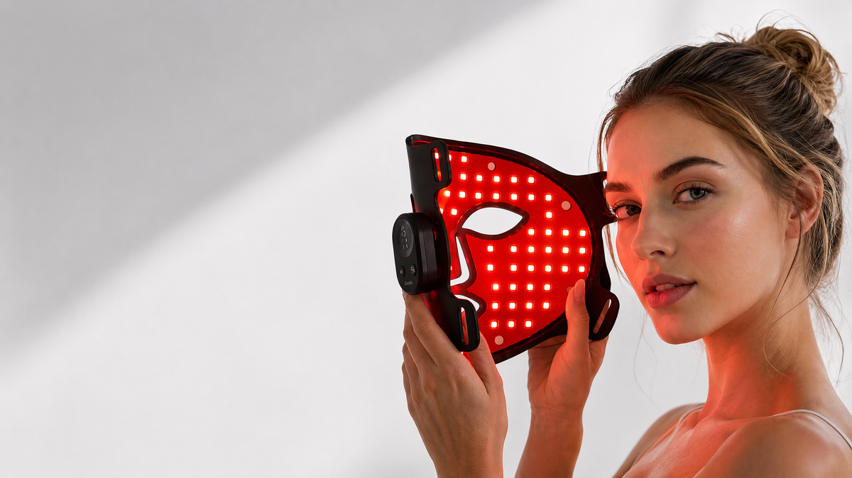 What is red light therapy and what benefits does it have for the skin?