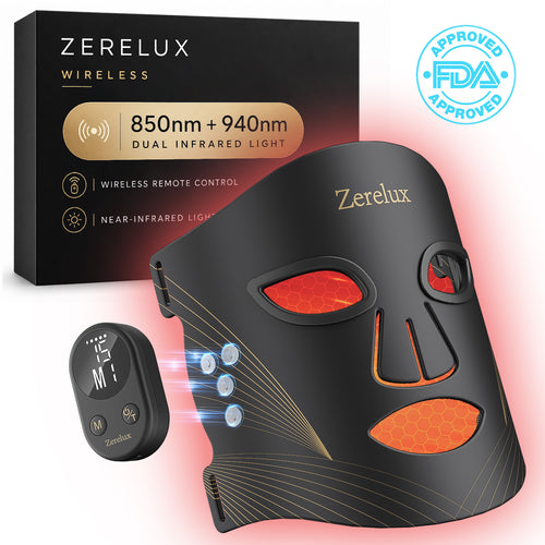 Zerelux LED red light treatment mask