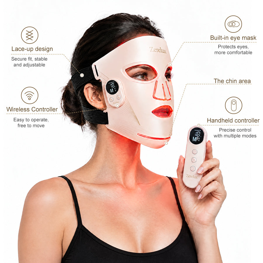 Zerelux Wireless Red Light Face Mask