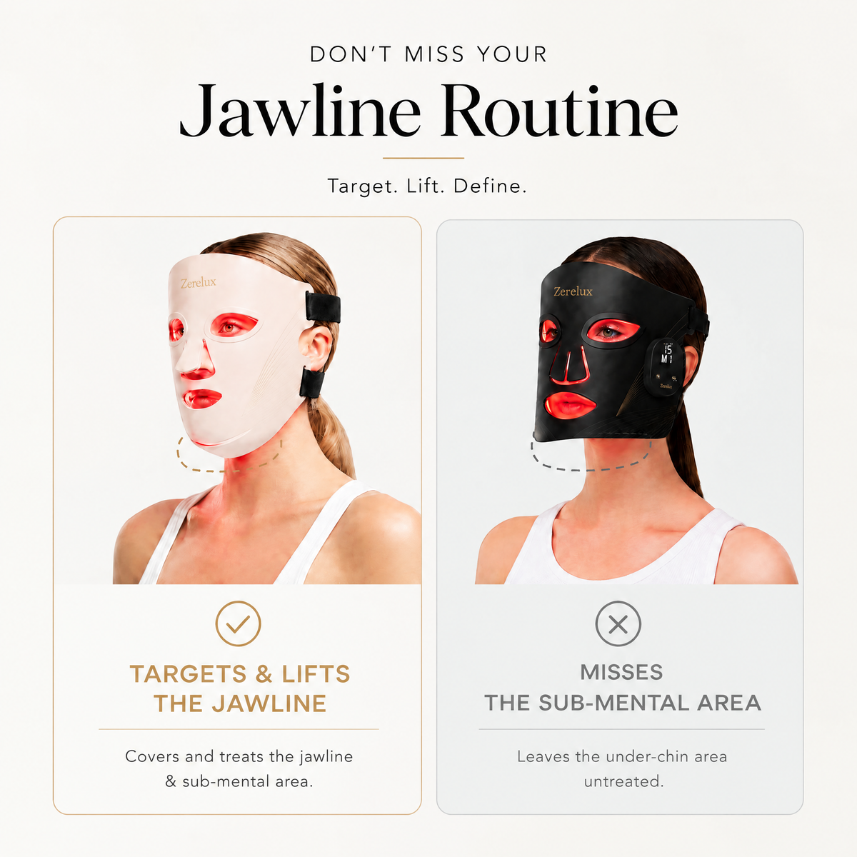 Zerelux Wireless Red Light Face Mask